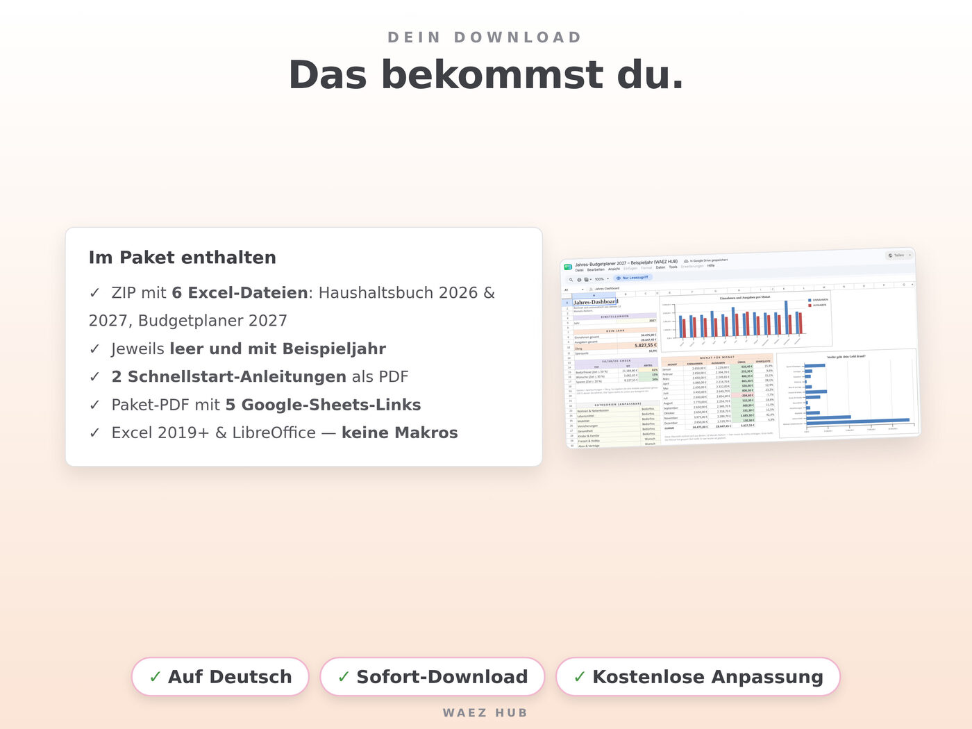 Haushalts-Paket: Haushaltsbuch + Budgetplaner – Ansicht 8 von 8