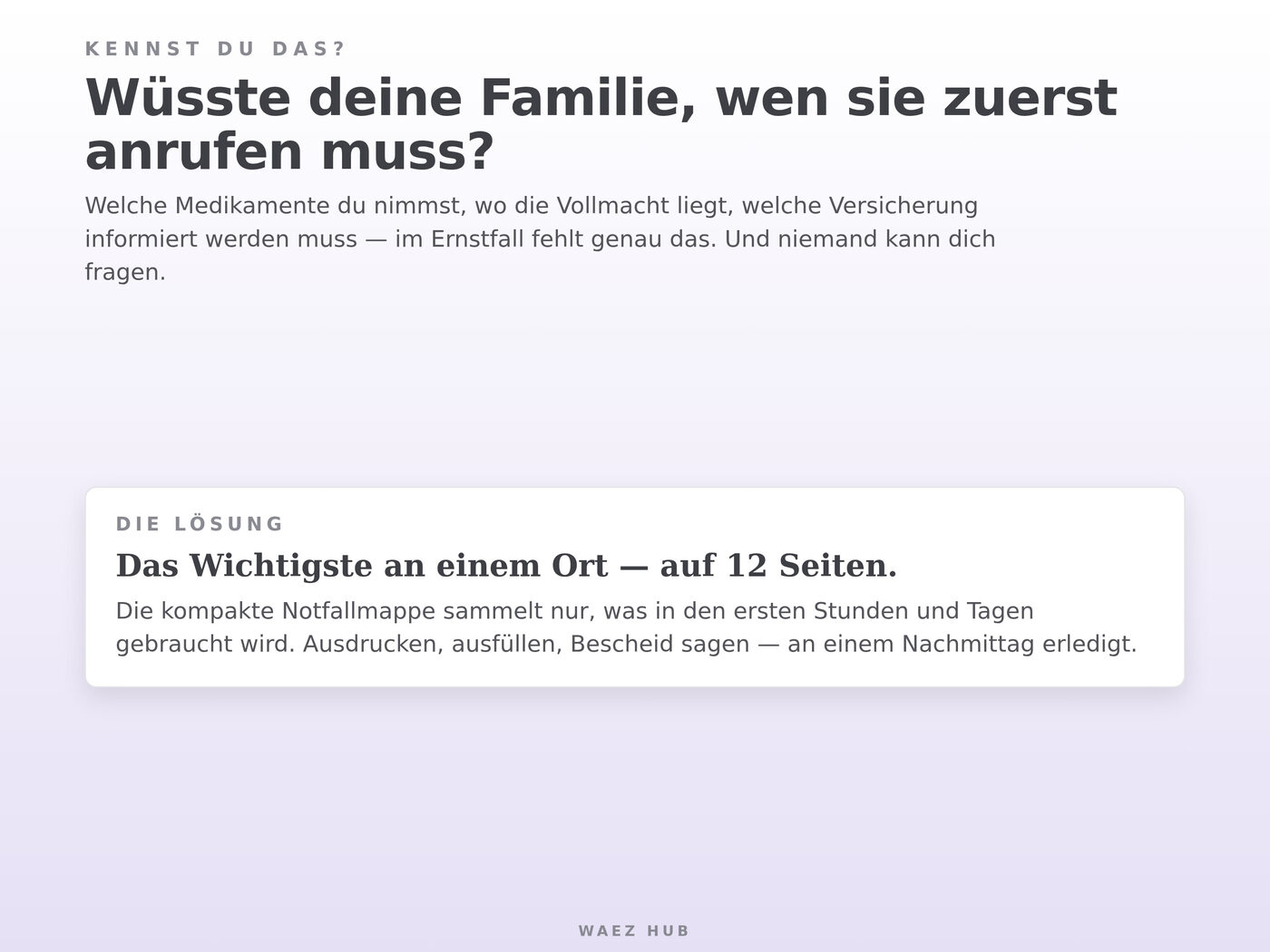 Notfallmappe kompakt – Ansicht 2 von 9