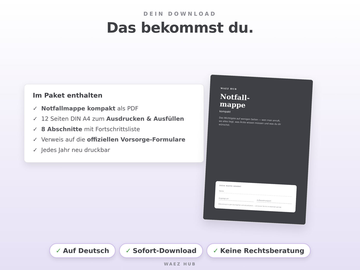 Notfallmappe kompakt – Ansicht 9 von 9