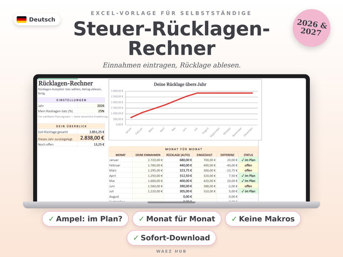 Steuer-Rücklagen-Rechner